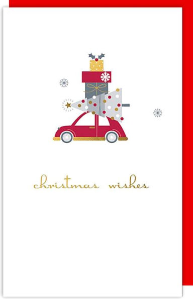 Holiday Boxed Cards Christmas Car (8 Cards)