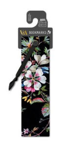 Title: V&A Black Floral Victoria & Albert Collection Bookmark