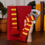 Book Scarf Bookmark Burgundy and Yellow