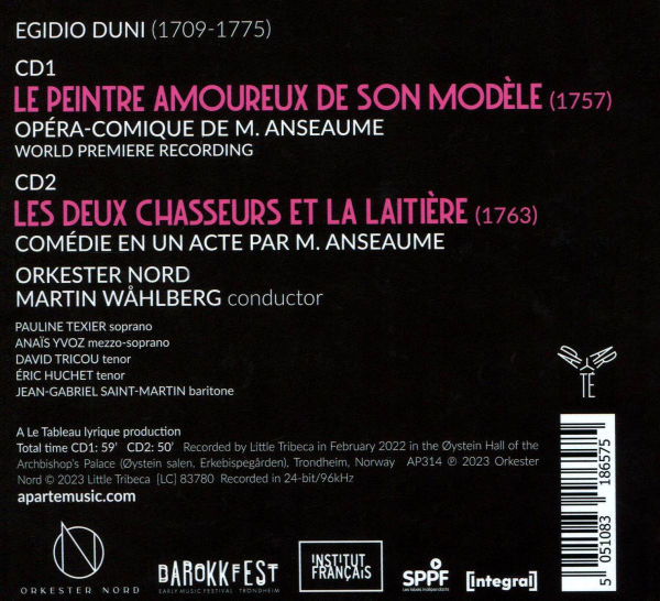Duni: Les deux chasseurs; Le peintre