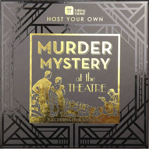 Talking Tables Reusable Murder Mystery Dinner Party Game Kit 1920s Theatre  Themed Host Your Own Games Night at Halloween 3 Alternative Endings