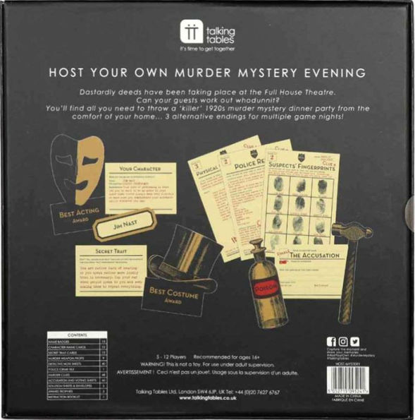 Host Your Own Murder Mystery at the Theatre Game