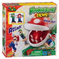 Title: Super Mario Piranha Plant Escape! Tabletop Skill and Action Game with Collectible Super Mario Action Figures