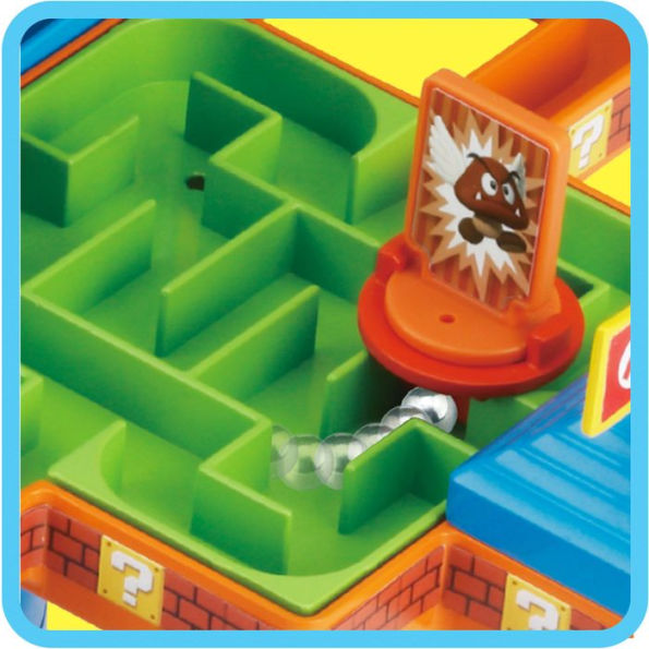 Super Mario Maze Game DX, Tabletop Skill and Action Game with Collectible Super Mario Action Figures