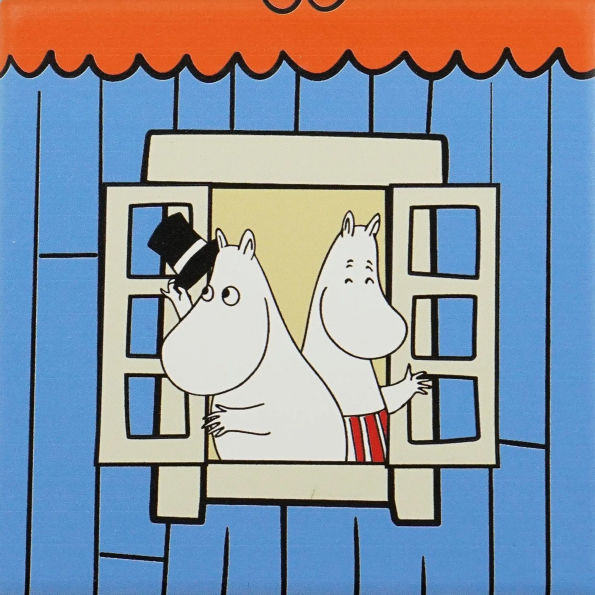 Coasters Set of 4 Ceramic Boxed - Moomin (House)