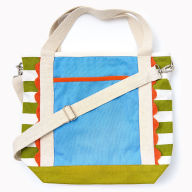 Title: Striped Canvas Tote Bag
