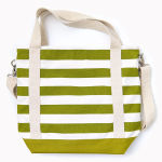 Alternative view 2 of Striped Canvas Tote Bag