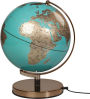Light Up Globe - Metallic Copper Azure Blue