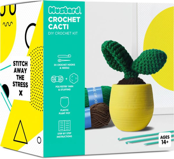 Crochet cactai - leaf design