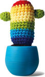 Alternative view 4 of Crochet cactai - rainbow design