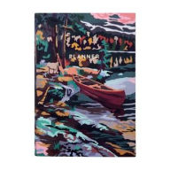 Title: Canoe on a lake A6+ Planner