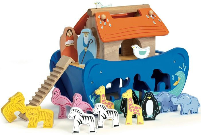 Wooden noahs ark store toy