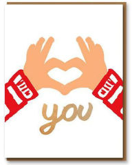Title: Love Letterpress - Love You Hands Greeting Card