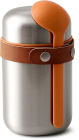Stainless Steel Food Flask - Orange