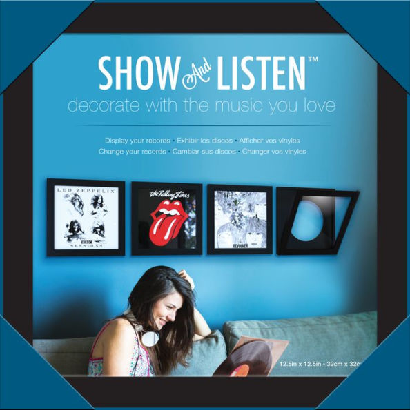 Show & Listen Black Record Frame