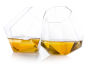 Diamond shaped Whiskey glasses set 2