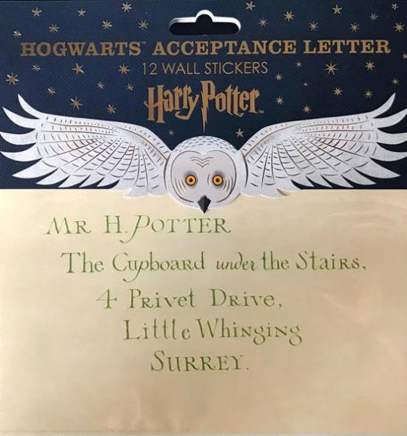 Harry Potter Hogwarts Acceptance Letter Wall Stickers by MinaLima