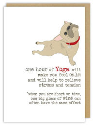 Title: Dog Yoga Friendship Greeting Card
