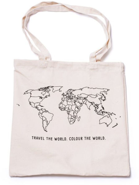 World Tote with Coloring Pen