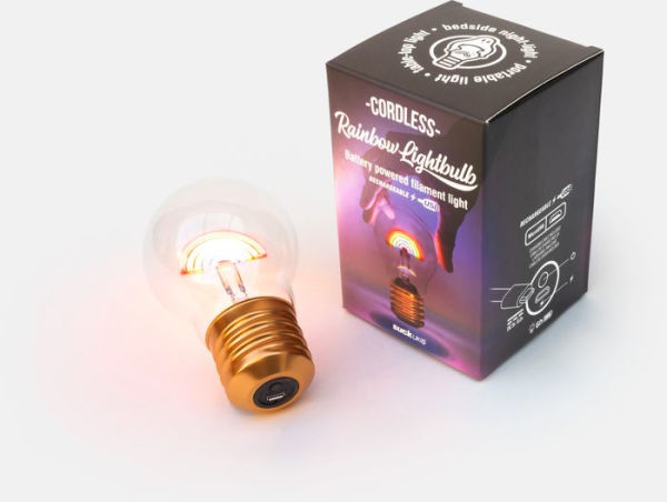 Rechargeable Cordless Rainbow Light Bulb