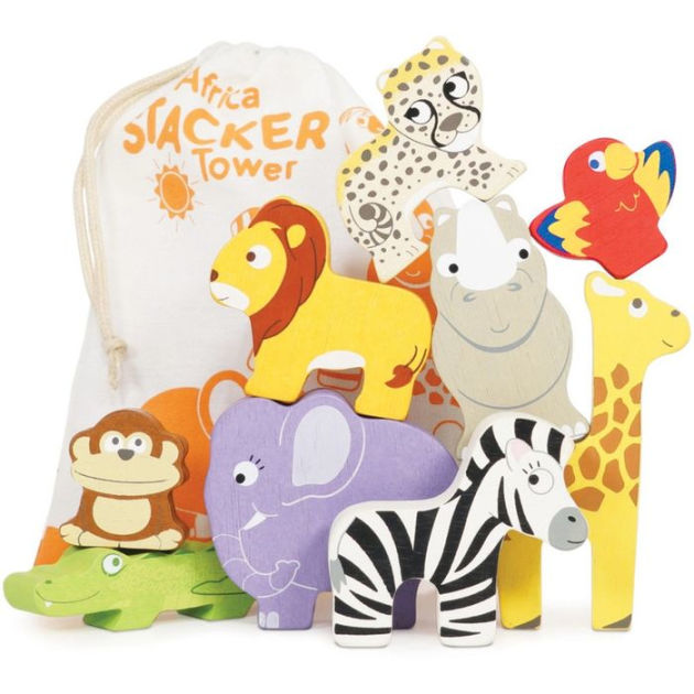 Africa Stacker Tower and Bag. Le Toy Van Petilou by LE TOY VAN