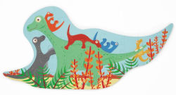 Alternative view 3 of Contour Puzzle - Dino 30 Pieces