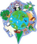Alternative view 2 of Contour Puzzle - World 45 Pieces