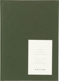 Title: Even hard cover notebook, Forest Green