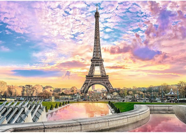 Romantic Sunset: Eiffel Tower, Paris, France 1000 Piece Prime Puzzle