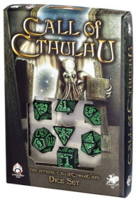 Title: Call of Cthulhu Black and Green Dice Set