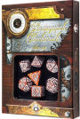 Steampunk Clockwork Caramel & white Dice