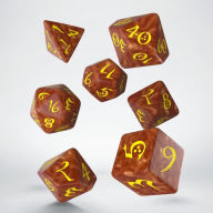 Title: Classic RPG Caramel & yellow Dice Set (7)