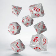 Title: Classic RPG Pearl & red Dice Set (7)