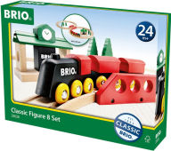 BRIO World Wooden Railway Train Set Classic Figure 8 Set