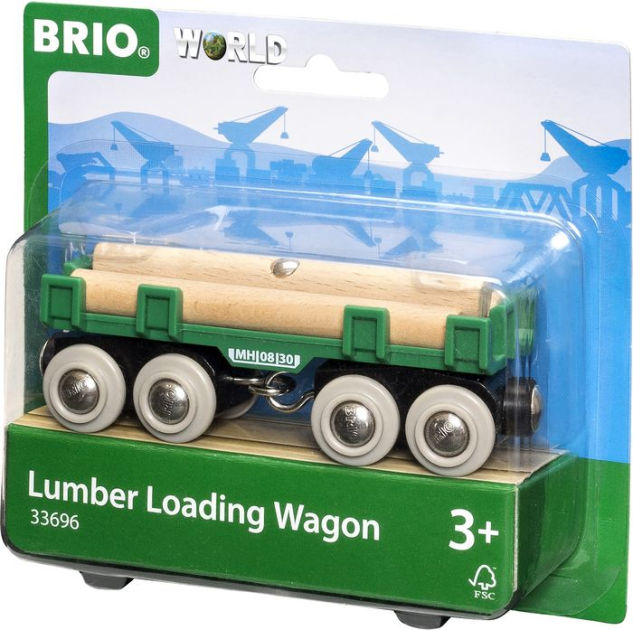 BRIO World Wooden Railway Train Set Starter Lift & Load Set by BRIO