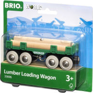 Title: BRIO World Wooden Railway Train Set Lumber Loading Wagon