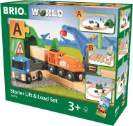 Title: BRIO World Wooden Railway Train Set Starter Lift & Load Set