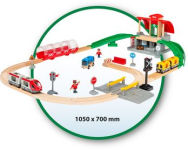 Alternative view 3 of Brio World Wooden Railway Train Set - Central Station Set