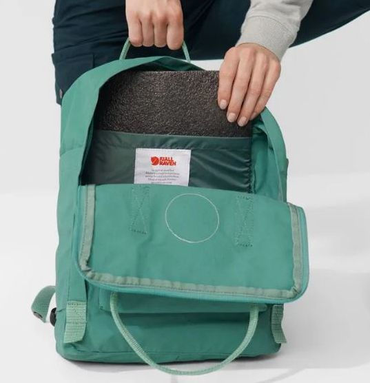 Fjallraven Kånken Backpack Frost Green and Peach Pink