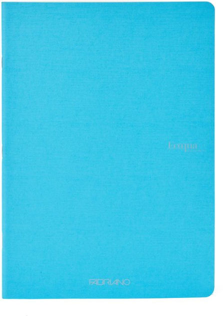 Ecoqua Original Notebook, A5, Staple-Bound, Dotted, Turquoise by Fabriano