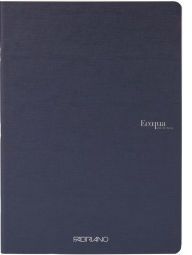 Ecoqua Original Notebook, A5, Staple-Bound, Graph, Navy