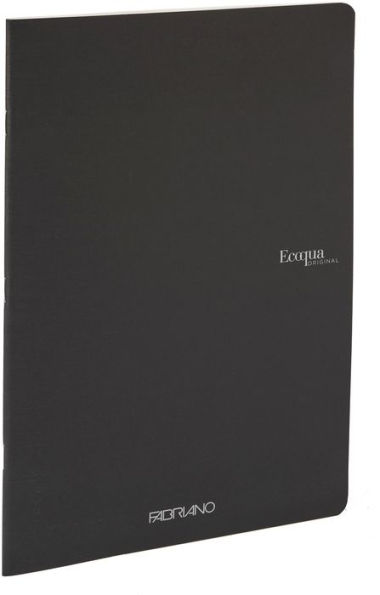 Ecoqua Original Notebook, A4, Staple-Bound, Lined, Black