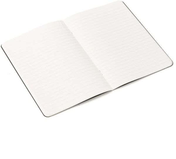 Ecoqua Original Notebook, A4, Staple-Bound, Lined, Black