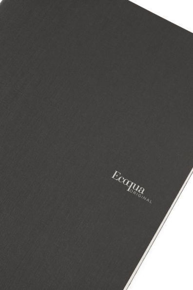 Ecoqua Original Notebook, A4, Staple-Bound, Lined, Black