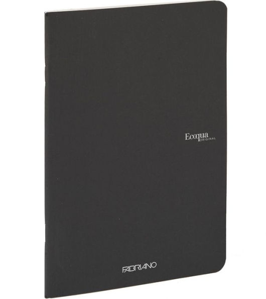 Ecoqua Original Notebook, A4, Staple-Bound, Lined, Black