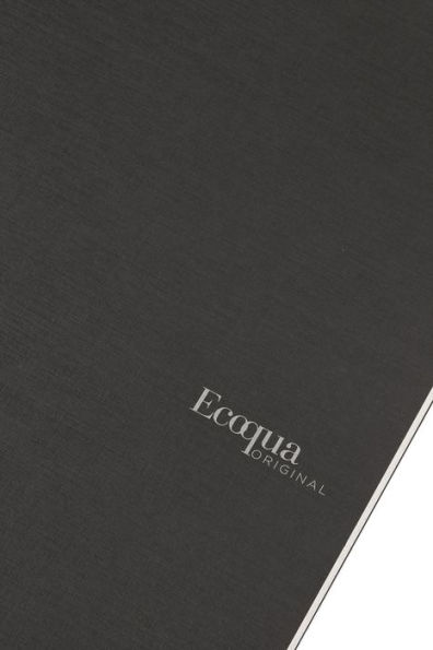 Ecoqua Original Notebook, A4, Staple-Bound, Lined, Black