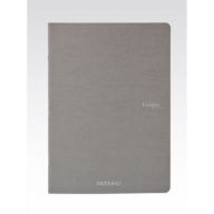 Ecoqua Original Notebook, A5, Staple-Bound, Lined, Grey