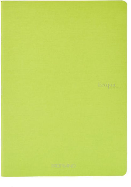 Ecoqua Original Notebook, A5, Staple-Bound, Lined, Lime