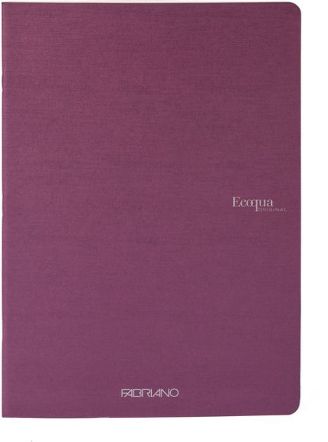 Ecoqua Original Notebook, A5, Staple-Bound, Lined, Wine by