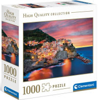 Title: Dusk in Manarola, 1000 piece puzzle in modular box